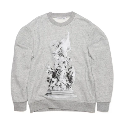 Acne Studios SS22 Patterned Pullover Sweatshirt Grey - BI0162-CC3