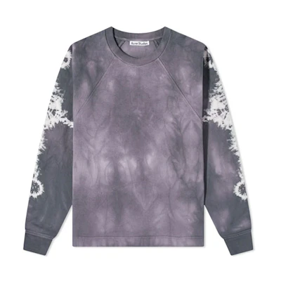 Acne Studios SS22 Purple Crewneck Long Sleeve Sweatshirt BI0160-ADF