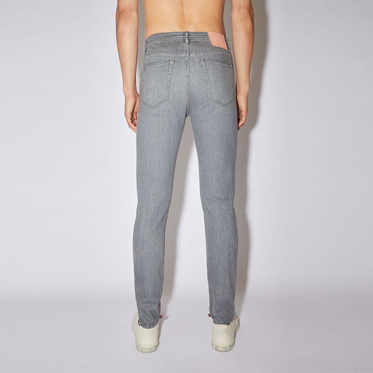 Shop アクネ ストゥディオズ SS22 スリムフィット ジーンズ グレー B00275-902