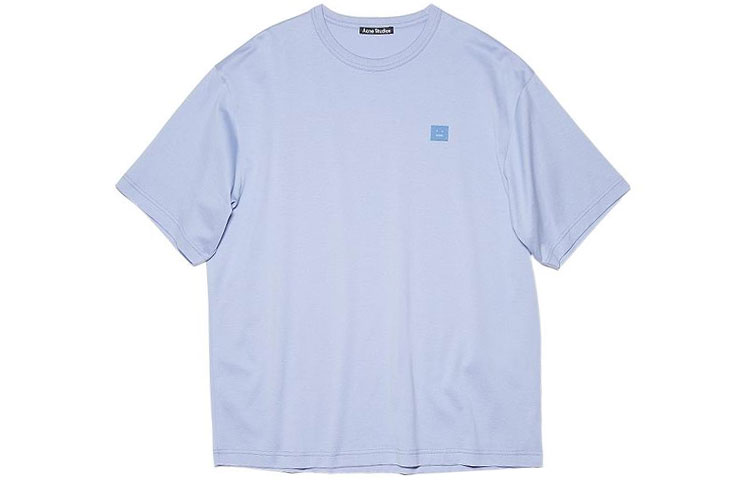 Acne Studios SS22 Smiley Face Purple Unisex Crewneck T-Shirt. CL0108-CU2