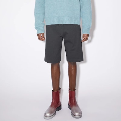 Acne Studios SS22 Solid Color Black Casual Straight Shorts BE0089-900 Purchase Acne Studios SS22 Solid Color Black Casual Straight Shorts BE0089-900