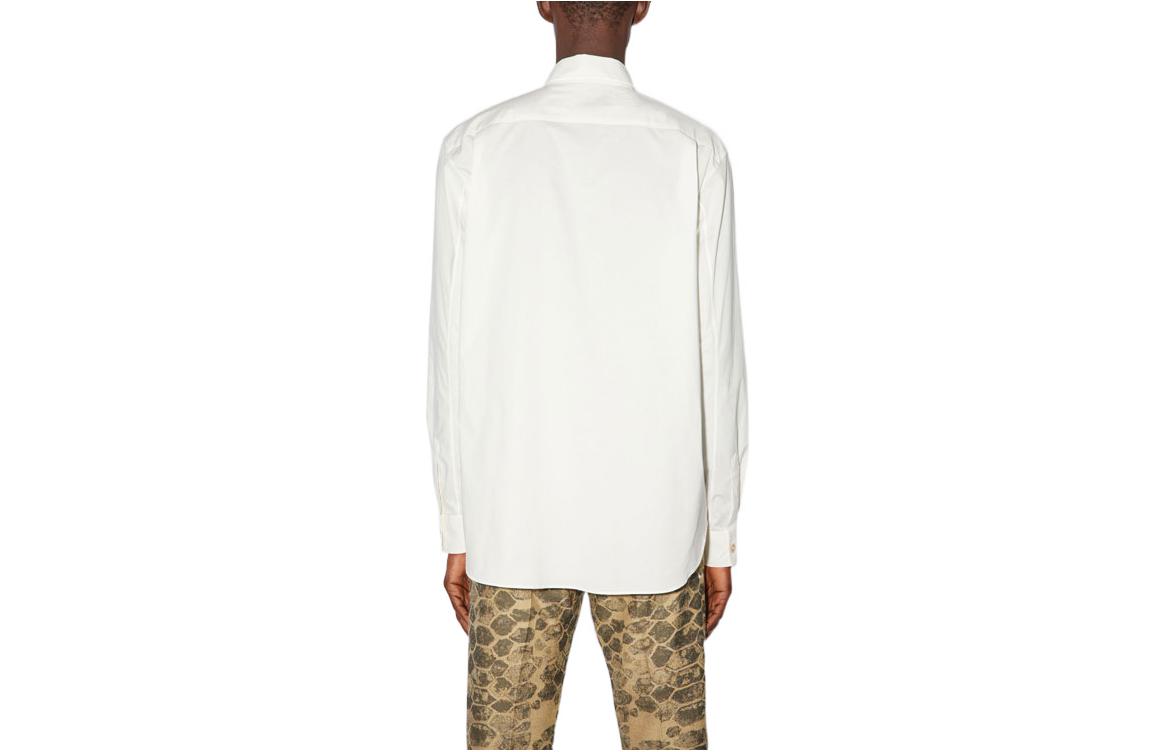 Lookbook Acne Studios SS22 Solid Color Button-Up Long Sleeve Shirt White Menswear BB0428-100