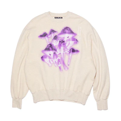 Acne Studios SS22 Unisex Beige Crewneck Pullover Long Sleeve Sweatshirt. CI0083-633