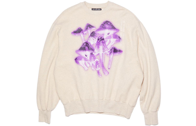 Order Acne Studios SS22 男女同款米色圆领长袖卫衣. CI0083-633