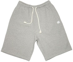 Acne Studios SS22 Unisex Cotton Drawstring Sweat Shorts in Light Heather Grey. CE0015-X92 Acne Studios SS22 Unisex Cotton Drawstring Sweat Shorts in Light Heather Grey. CE0015-X92