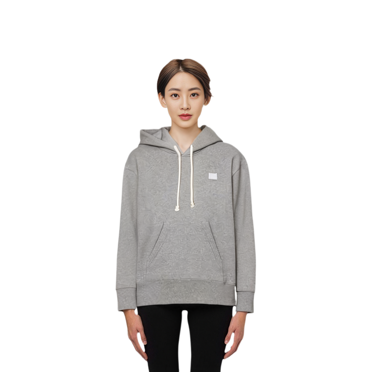 Cheap Acne Studios SS22 男女同款 灰色笑脸贴标卫衣. CI0107-X92