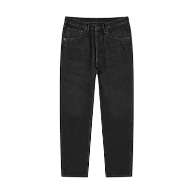 Acne Studios SS22 Vintage Loose Fit Cotton Denim Jeans Black Men’s Casual Pants B00274-900