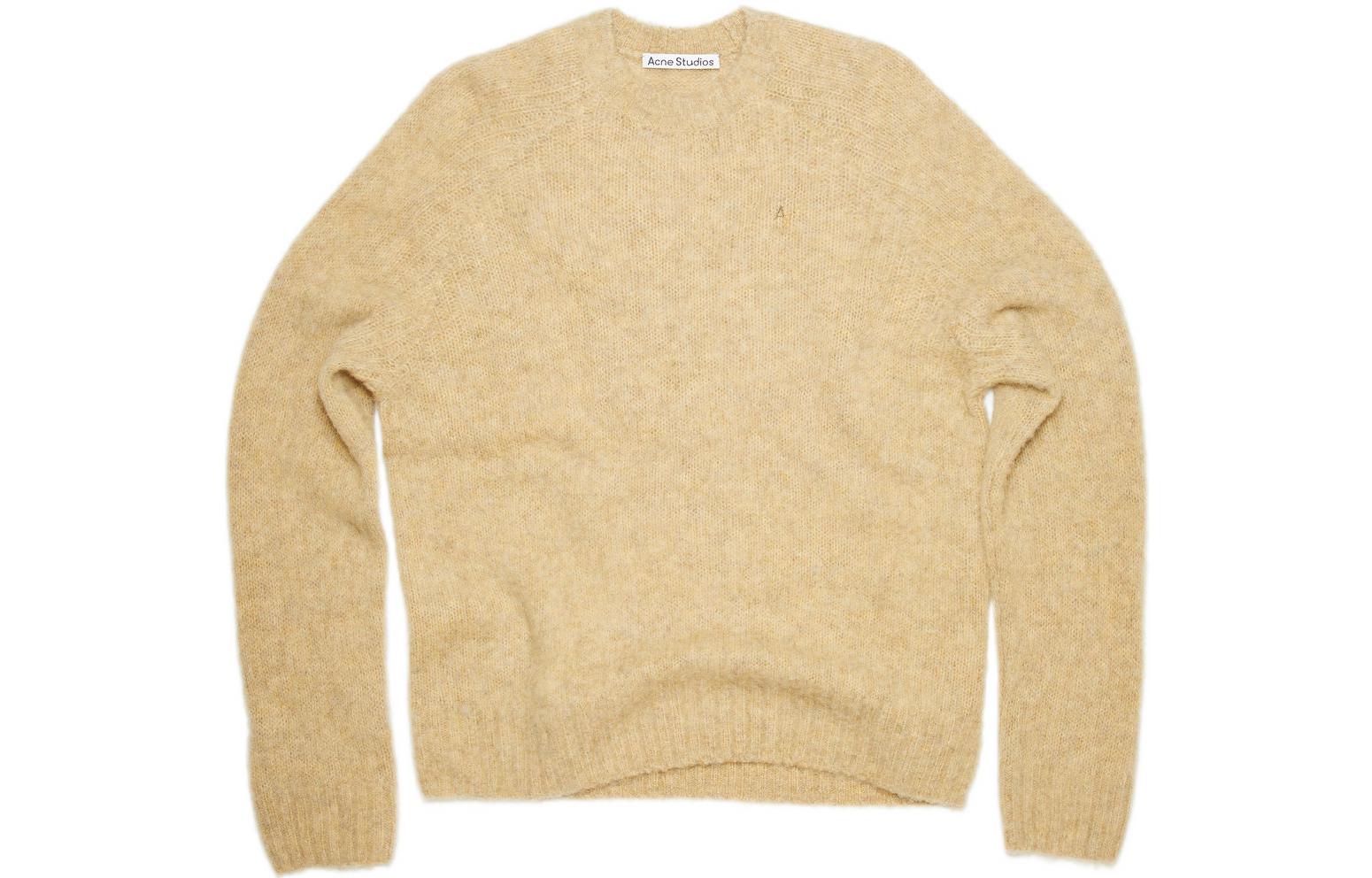 Acne Studios SS22 Wool Crewneck Sweater in Toffee Brown B60208-ALL 圖 2
