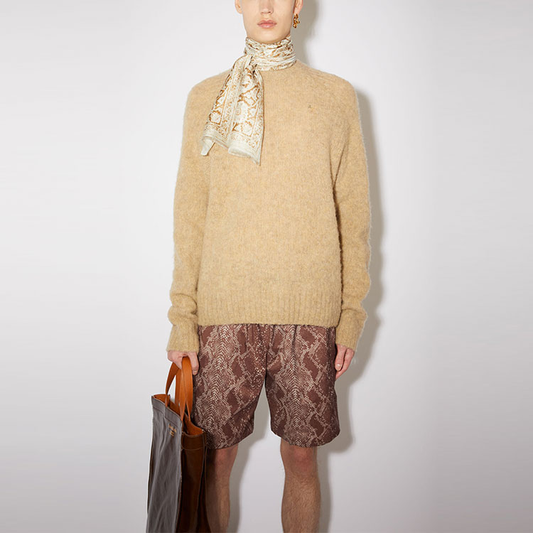 Acne Studios SS22 Wool Crewneck Sweater in Toffee Brown B60208-ALL 圖 3