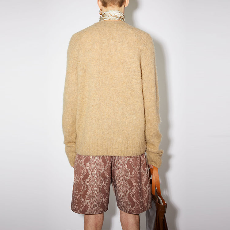 Acne Studios SS22 Wool Crewneck Sweater in Toffee Brown B60208-ALL 圖 4