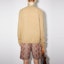 Shop Acne Studios SS22 Wool Crewneck Sweater in Toffee Brown B60208-ALL