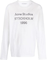 Acne Studios SS23 Camiseta Logo Vintage Manga Larga Blanco Sucio Unisex. CL0197-DC6 Order Acne Studios SS23 Camiseta Logo Vintage Manga Larga Blanco Sucio Unisex. CL0197-DC6