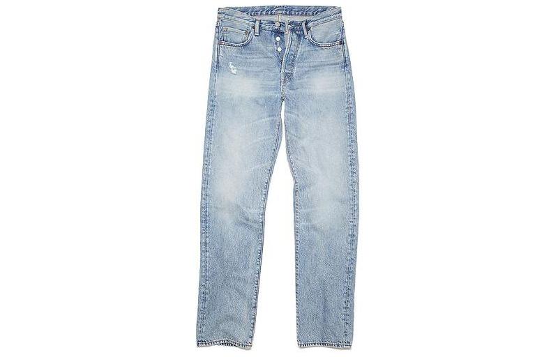 Acne Studios SS23 1996 Vintage Mid-Rise Straight-Cut Jeans Men’s Light Blue. B00295-228