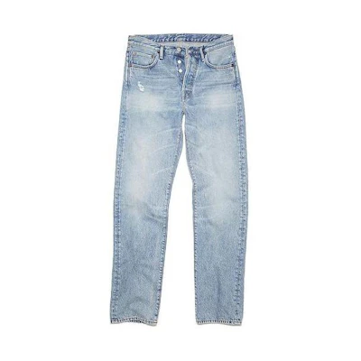 Acne Studios SS23 1996 Vintage Mid-Rise Straight-Cut Jeans Men’s Light Blue. B00295-228