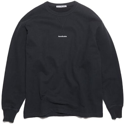 Acne Studios SS23 Sweatshirt Hitam Longgar Lengan Panjang dengan Cetakan Huruf. BI0184-900 Buy Acne Studios SS23 Sweatshirt Hitam Longgar Lengan Panjang dengan Cetakan Huruf. BI0184-900