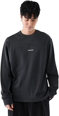 Acne Studios SS23 Sweatshirt Hitam Longgar Lengan Panjang dengan Cetakan Huruf. BI0184-900 Purchase Acne Studios SS23 Sweatshirt Hitam Longgar Lengan Panjang dengan Cetakan Huruf. BI0184-900