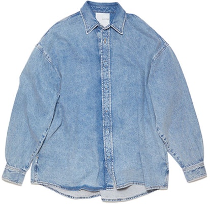 Acne Studios SS23 Kemeja Cotton Denim Biru Washed Button-Up Relaxed Style. BB0516-135 Buy Acne Studios SS23 Kemeja Cotton Denim Biru Washed Button-Up Relaxed Style. BB0516-135