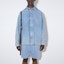 Lookbook Acne Studios SS23 Kemeja Cotton Denim Biru Washed Button-Up Relaxed Style. BB0516-135