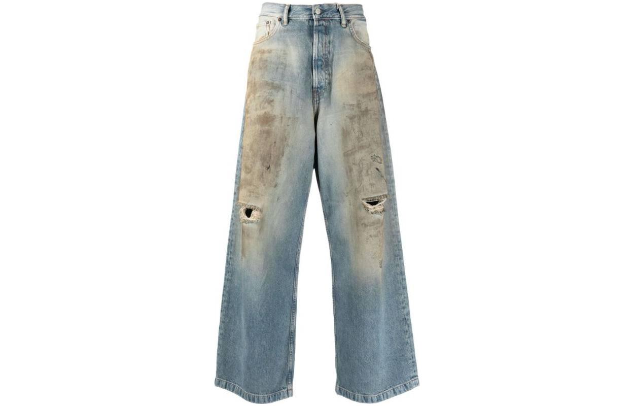 Acne Studios SS23  Blue Distressed Straight-Leg Denim Jeans 1989. B00324AUZ 圖 2