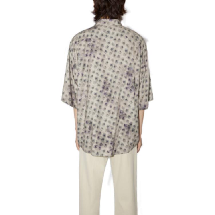 Shop Acne Studios SS23 雛菊印花灰色襯衫 BB0501DCI