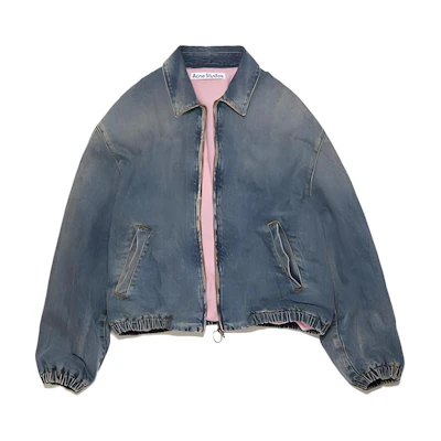 Acne Studios SS23 Denim Puffer Jacket in Mid Blue. B90662-863-A