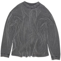 Acne Studios SS23 Faded Pullover Casual Sweatshirt Black. BL0338-BM0 Acne Studios SS23 Faded Pullover Casual Sweatshirt Black. BL0338-BM0