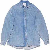 Order Acne Studios SS23 蓝色丹宁纽扣长袖衬衫. FNMNSHIR000664