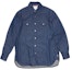 Buy Acne Studios SS23 Indigo Denim Single-Breasted Loose Long Sleeve Shirt. BB0510-135