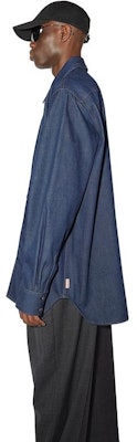 Acne Studios SS23 Indigo Denim Single-Breasted Loose Long Sleeve Shirt. BB0510-135 Purchase Acne Studios SS23 Indigo Denim Single-Breasted Loose Long Sleeve Shirt. BB0510-135