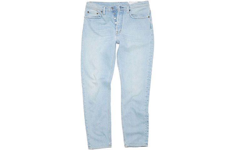 Order アクネ ストゥディオズ SS23 ライトブルー ミッドライズ テーパード スリムフィット ジーンズ B00297-228