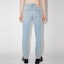 Shop アクネ ストゥディオズ SS23 ライトブルー ミッドライズ テーパード スリムフィット ジーンズ B00297-228