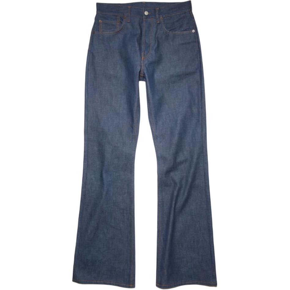 Acne Studios SS23  Mid-Waist Loose Fit Denim Jeans Indigo Blue. B00296-135