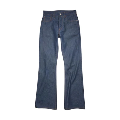 Acne Studios SS23 Mid-Waist Loose Fit Denim Jeans Indigo Blue. B00296-135