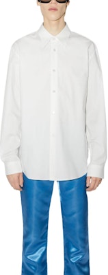 Acne Studios SS23 White Solid Button-Up Long Sleeve Shirt BB0512-100 Lookbook Acne Studios SS23 White Solid Button-Up Long Sleeve Shirt BB0512-100