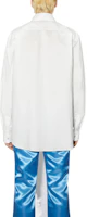 Shop Acne Studios SS23 白色纯色长袖纽扣衬衫 BB0512-100