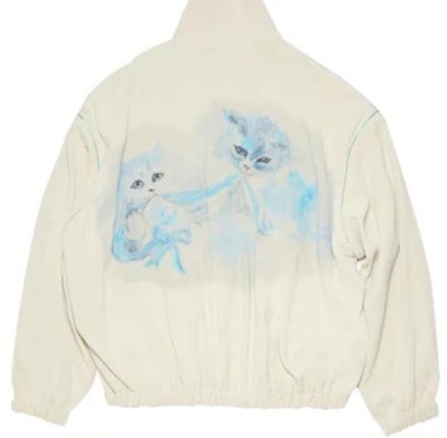 Acne Studios SS23 白色纯色拉链夹克外套 B90673-DDC Lookbook Acne Studios SS23 白色纯色拉链夹克外套 B90673-DDC