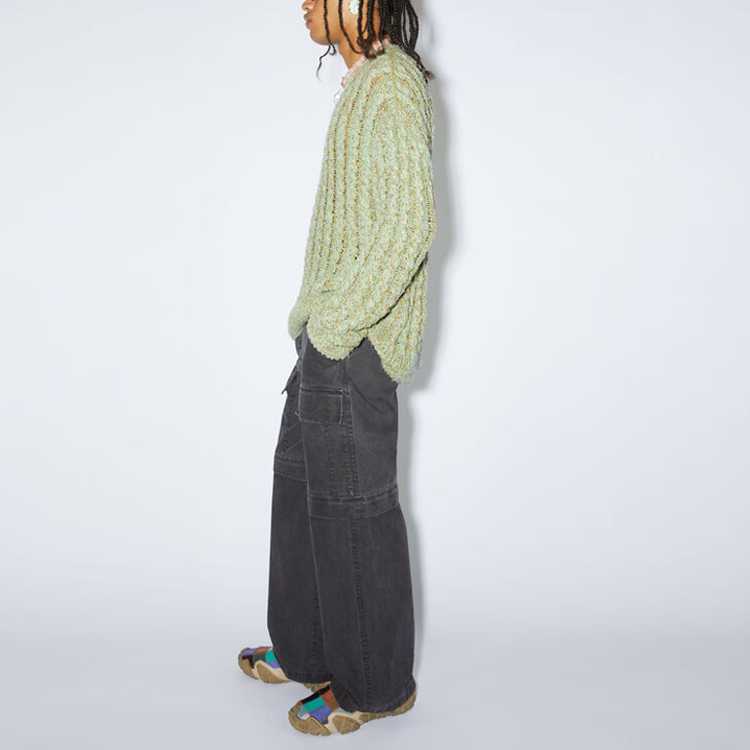 Purchase Acne Studios SS23 Adjustable Washed Wide-Leg Pants Men’s in Charcoal Grey BK0524-DBH