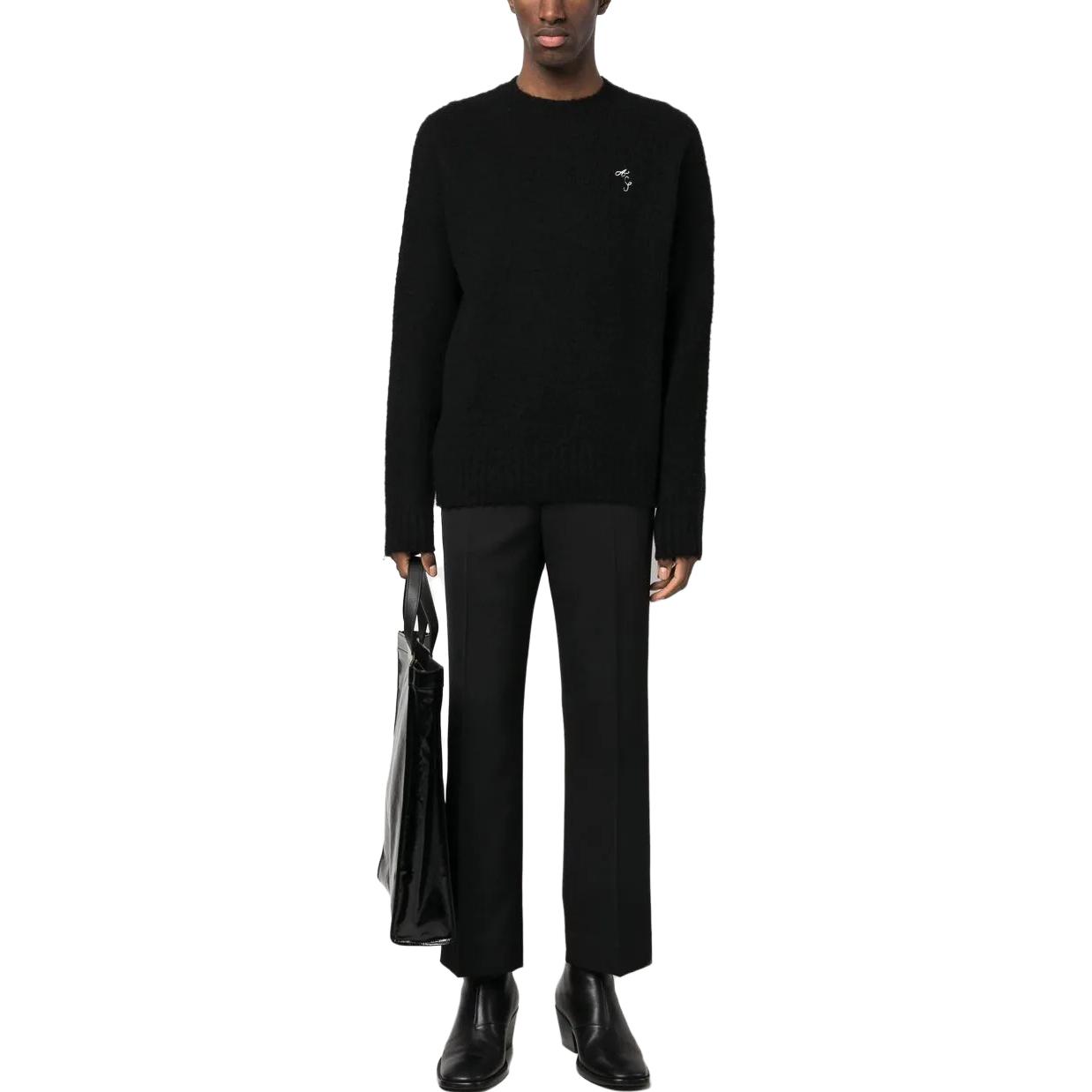 Lookbook Acne Studios SS23 黑色標誌長袖圓領毛衣 B60265-969