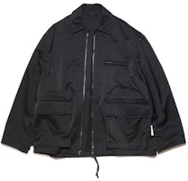 Acne Studios SS23 Black Solid Pocket Utility Work Jacket B90669-900 Acne Studios SS23 Black Solid Pocket Utility Work Jacket B90669-900