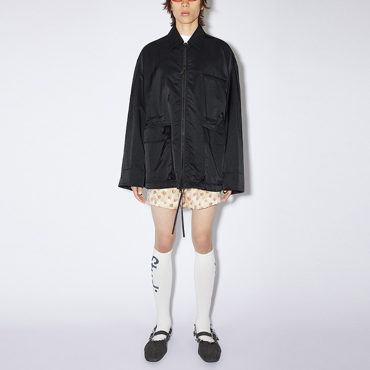 Lookbook Acne Studios SS23 黑色實用口袋工裝外套 B90669-900