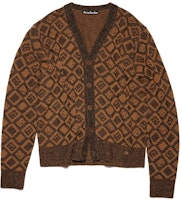 Acne Studios SS23 Brown Face Expression Knit Sweater Unisex C60070-DFI Acne Studios SS23 Brown Face Expression Knit Sweater Unisex C60070-DFI