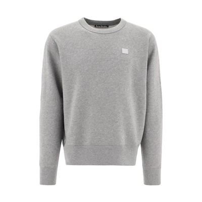 Acne Studios SS23 Crewneck Solid Long Sleeve Sweatshirt Grey CI0131X92