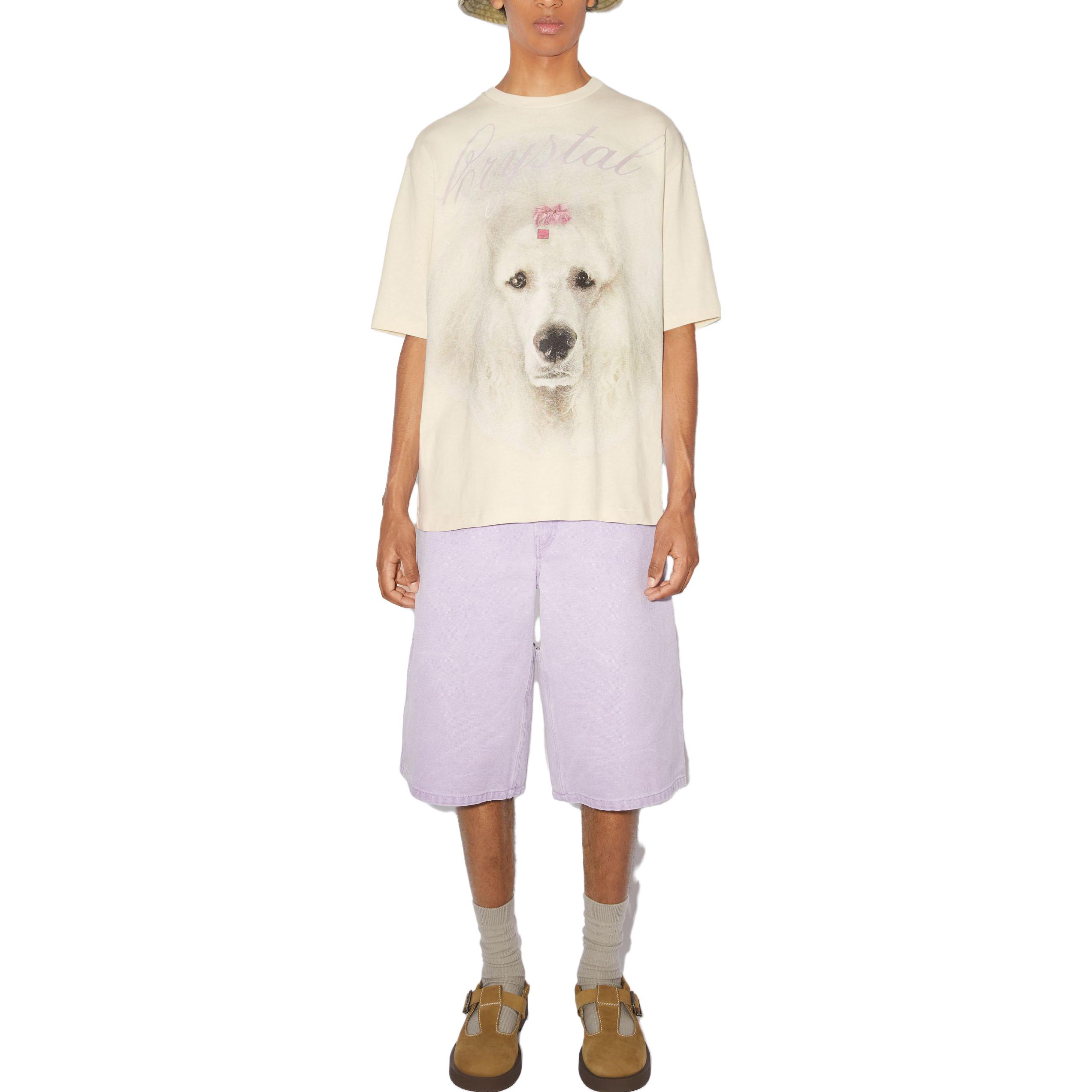 Acne Studios SS23 Dog Print Oversized Tee Unisex Off-White CL0215-BHU 圖 3