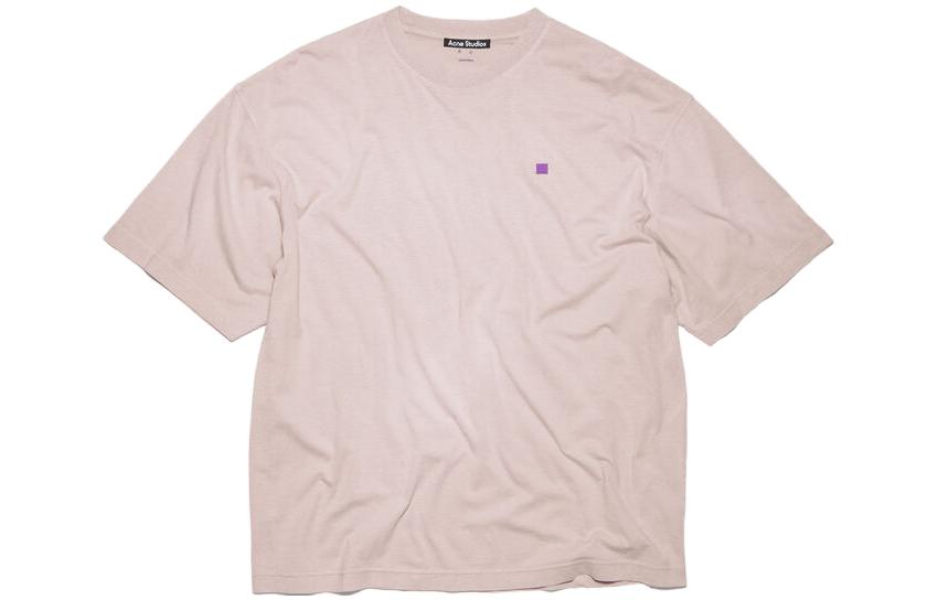 Acne Studios SS23 Face Faded Beige Oversized Unisex Crewneck T-Shirt. CL0163CJC
