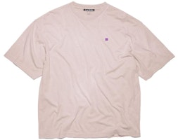 Acne Studios SS23 Face Faded Beige Oversized Unisex Crewneck T-Shirt. CL0163CJC Acne Studios SS23 Face Faded Beige Oversized Unisex Crewneck T-Shirt. CL0163CJC