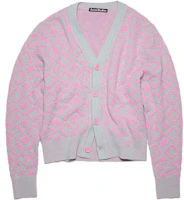 Acne Studios SS23 Face Plaid Smiley Wool Knit Sweater Unisex Pink. C60070-DFN Acne Studios SS23 Face Plaid Smiley Wool Knit Sweater Unisex Pink. C60070-DFN