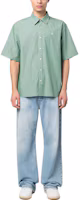 Lookbook Acne Studios SS23 綠色條紋拼接男款休閒短袖襯衫 CB0043-DCO
