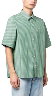 Acne Studios 男士春夏系列绿色条纹贴布休闲短袖衬衫 CB0043-DCO Purchase Acne Studios 男士春夏系列绿色条纹贴布休闲短袖衬衫 CB0043-DCO