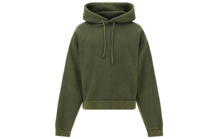 Acne Studios SS23 Green Washed Loose-Fit Drawstring Hoodie BI0178-BCA