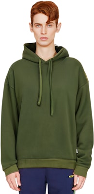 Acne Studios SS23 Green Washed Loose-Fit Drawstring Hoodie BI0178-BCA Details for Acne Studios SS23 Green Washed Loose-Fit Drawstring Hoodie BI0178-BCA